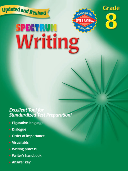 Title details for Spectrum Writing, Grade 8 by School Specialty Publishing - Available